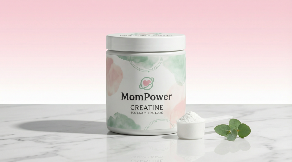MomPower Creatine 500g bottle — brain fuel for exhausted moms