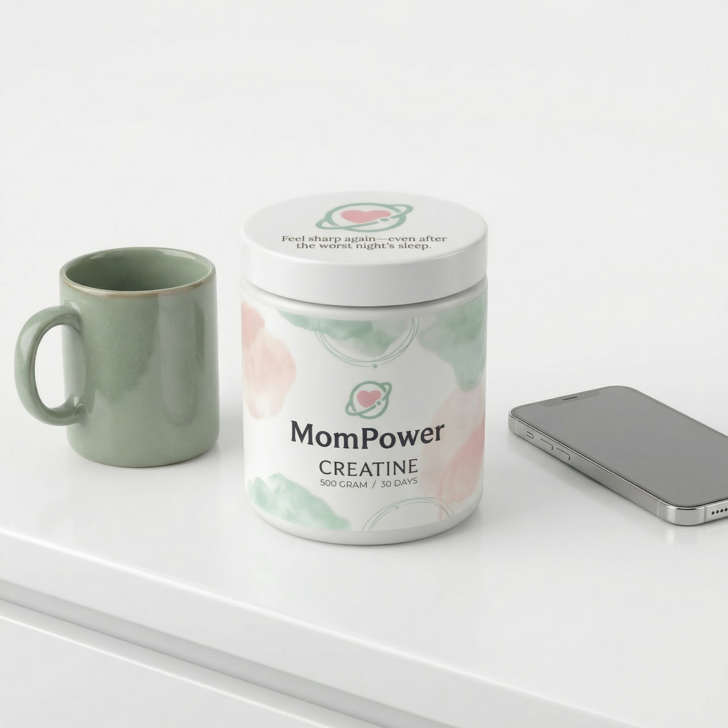 MomPower Creatine bottle size reference